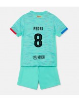 Barcelona Pedri Gonzalez #8 Alternativní dres pro děti 2023-24 Krátký Rukáv (+ trenýrky)